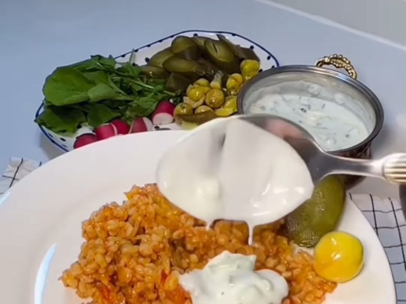 برغل بالبندورة